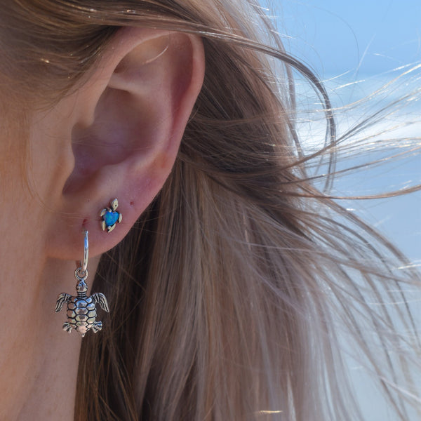 Turtle Studs | Blue