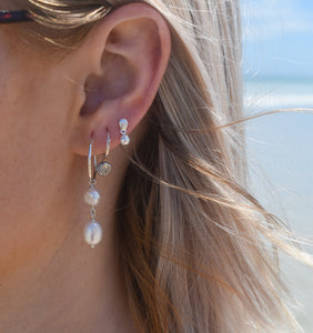 Seashell Hoops