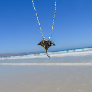 Manta Ray Necklace | Paua Shell